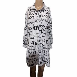 Spoon jeans graphic print dress size s